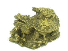 Brass Dragon Tortoise Carrying a Child