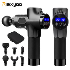 Professional 6 Heads LCD Massage Gun with Bag