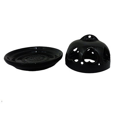 Incense Cone Holder - Ceramic - Black