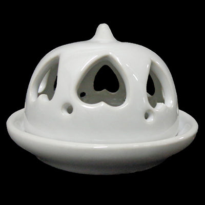 Incense Cone Holder - Ceramic - White