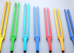 Chakra Tuning Forks with Color Therapy