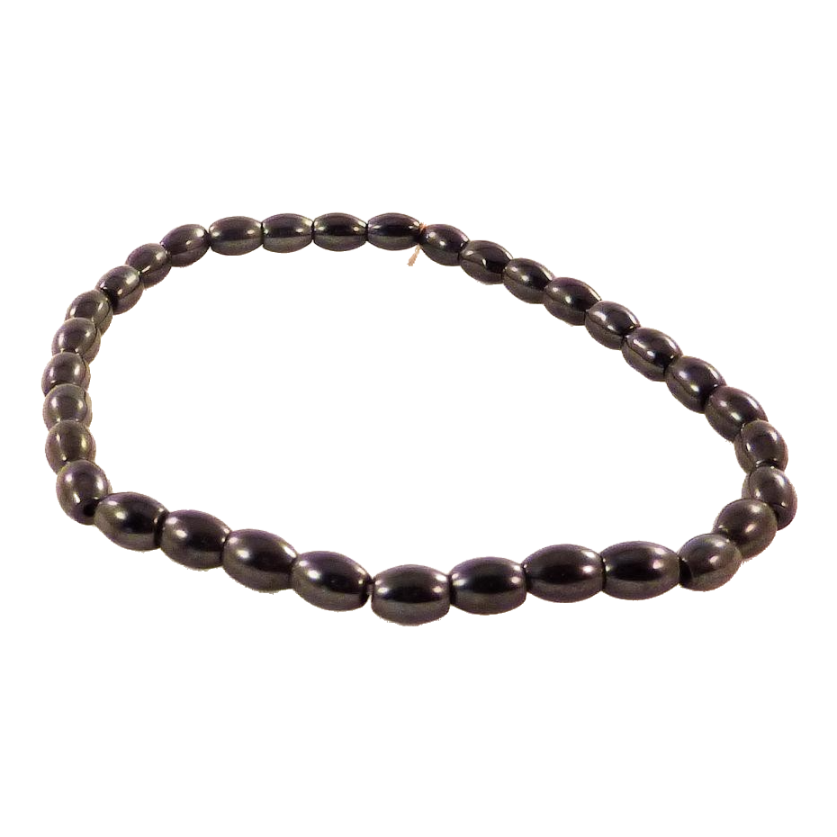 Egg Shaped Links Magnetic Hematite Bracelet