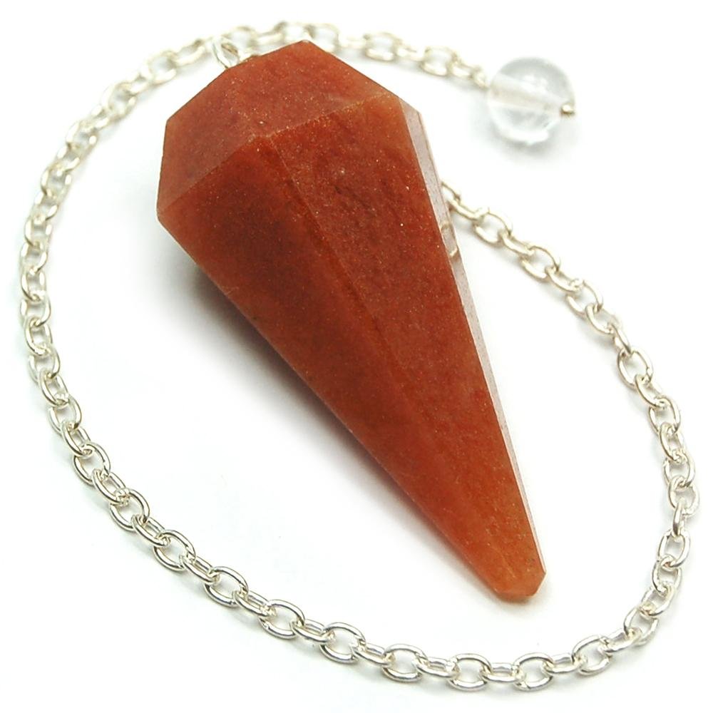 Red Aventurine 6 Sided Pendulum