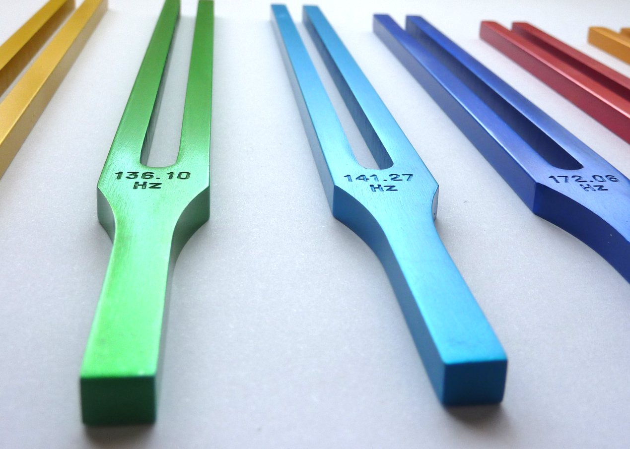 Chakra Tuning Forks with Color Therapy