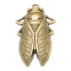 Brass Colored Cicada for Protection