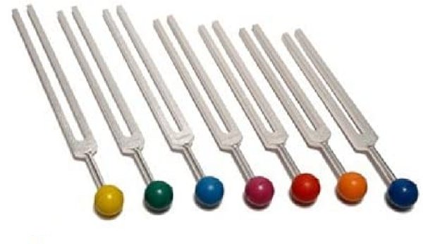 7 Chakra Tuning Fork Set - Unweighted