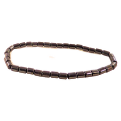 Medium Cylindrical Links Magnetic Hematite Bracelet