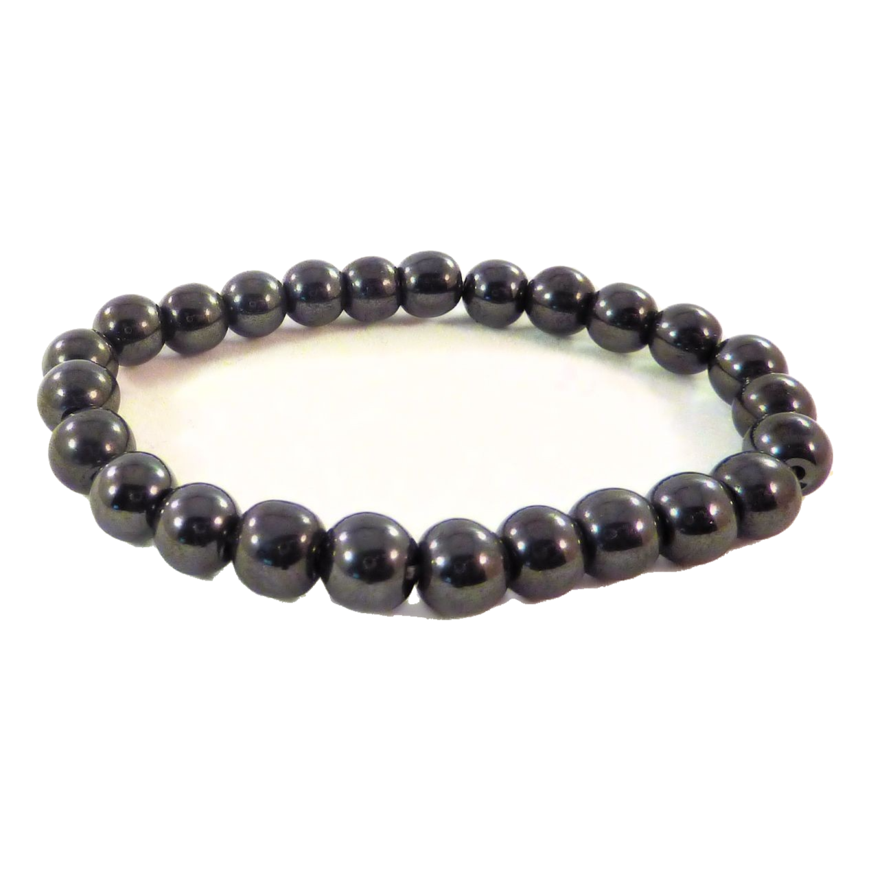 Large Ball Links Non-Magnetic Hematite Bracelet