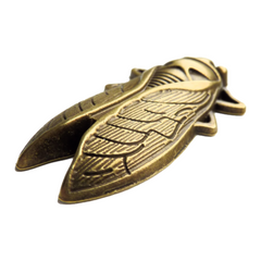 Brass Colored Cicada for Protection