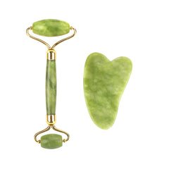 Duel Jade Roller Gua Sha Face-lift Set Facial Massage Roller