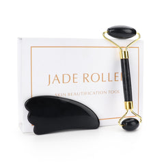 Duel Jade Roller Gua Sha Face-lift Set Facial Massage Roller