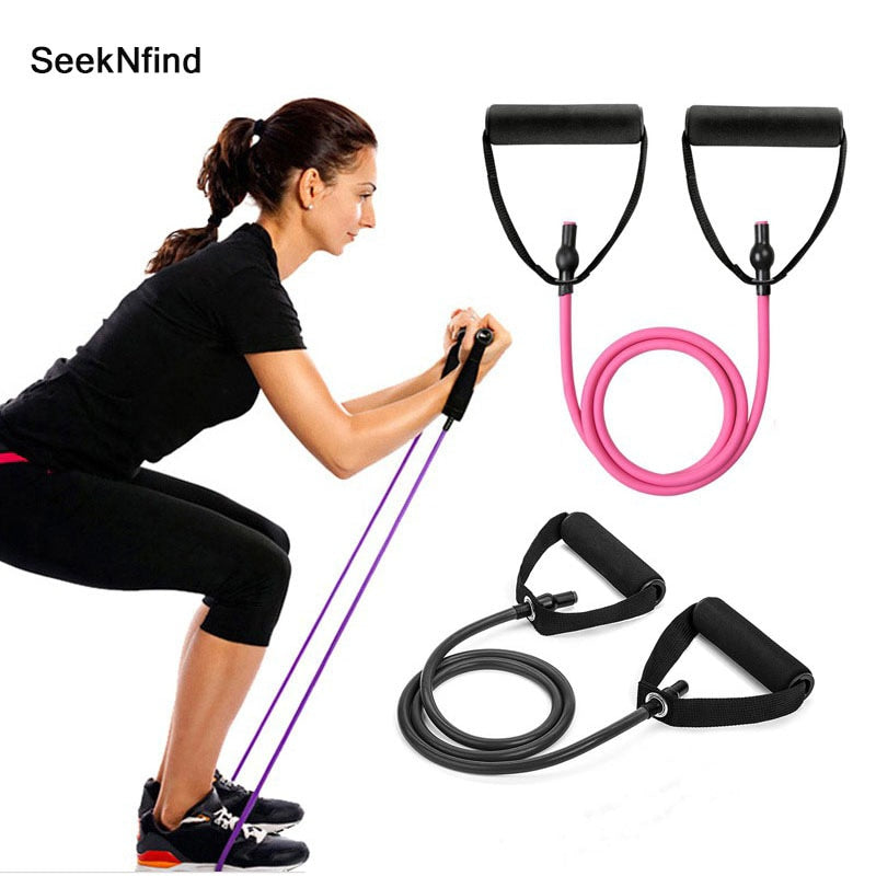 Resistance Exercise Pull Rope with Handles for Strength Training