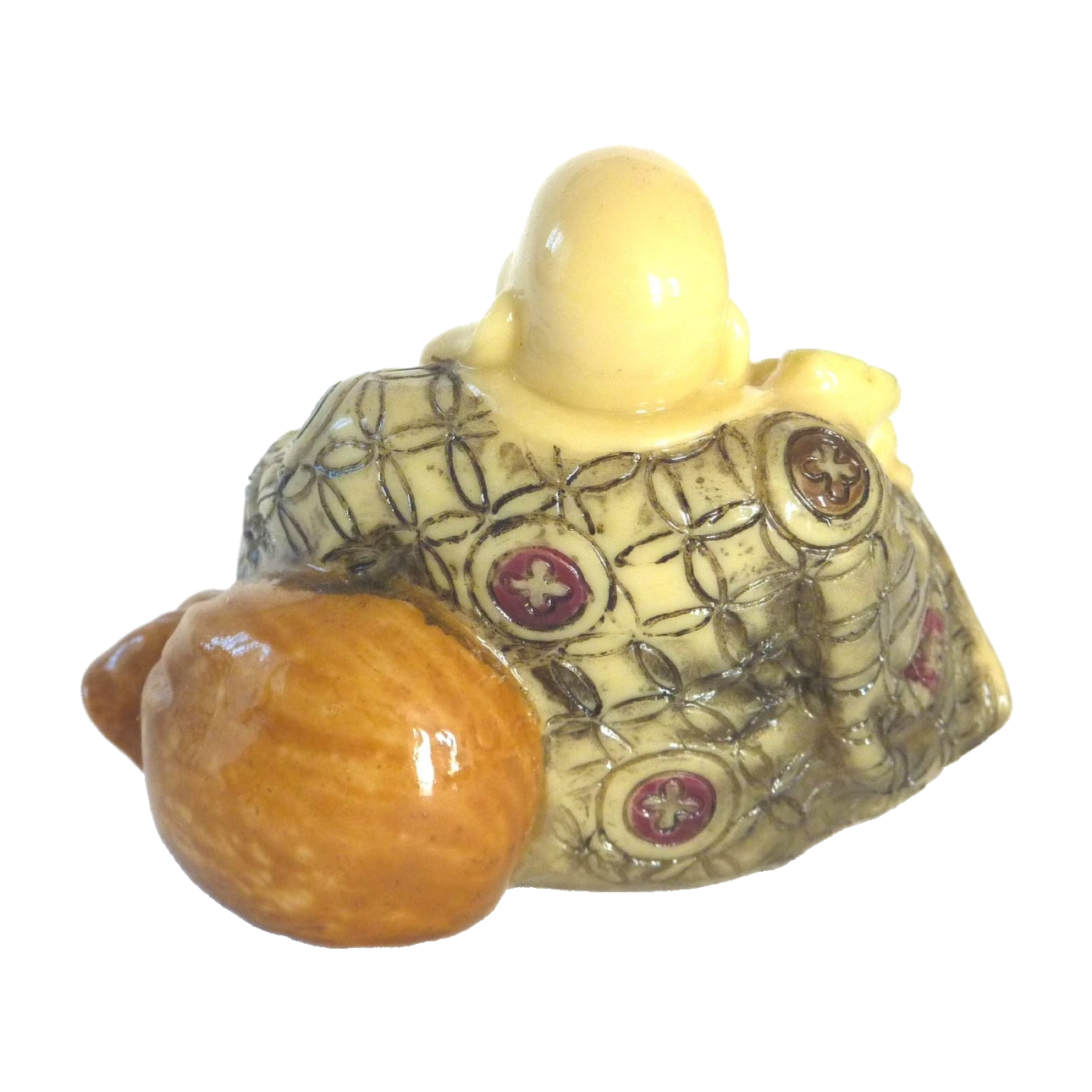 Buddha with Ivory Jade Finish