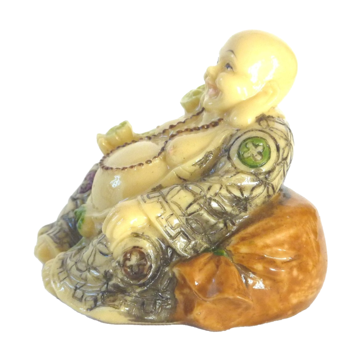 Buddha with Ivory Jade Finish