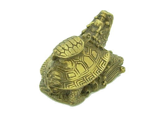 Brass Dragon Tortoise Carrying a Child