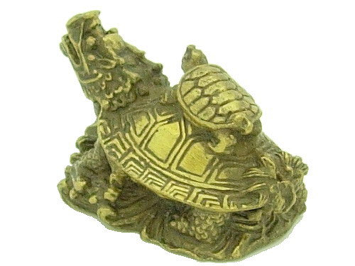 Brass Dragon Tortoise Carrying a Child