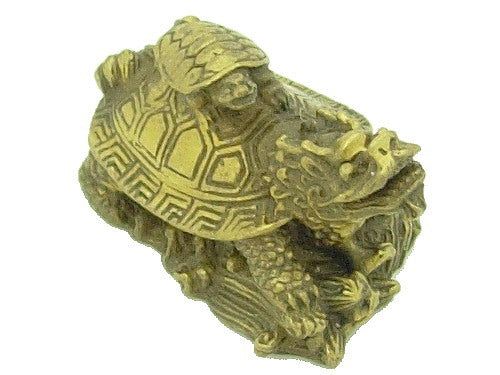 Brass Dragon Tortoise Carrying a Child