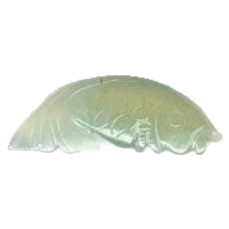 Prosperity Goldfish Carved in Jade