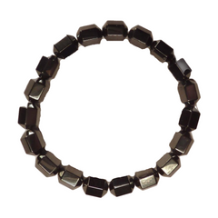 Large Hexagonal Links Non-Magnetic Hematite Bracelet