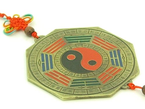 Pakua Mirror Amulet with 12 Zodiac Animals