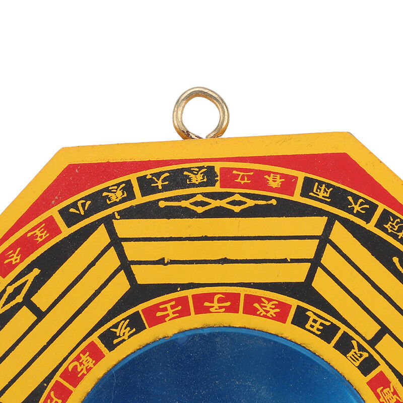 Concave Yellow and Black Bagua Mirror