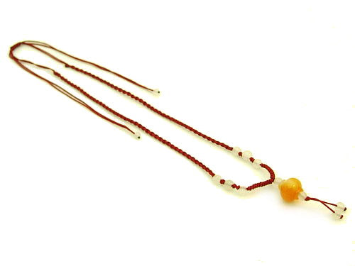 Yellow Jasper Lantern Necklace